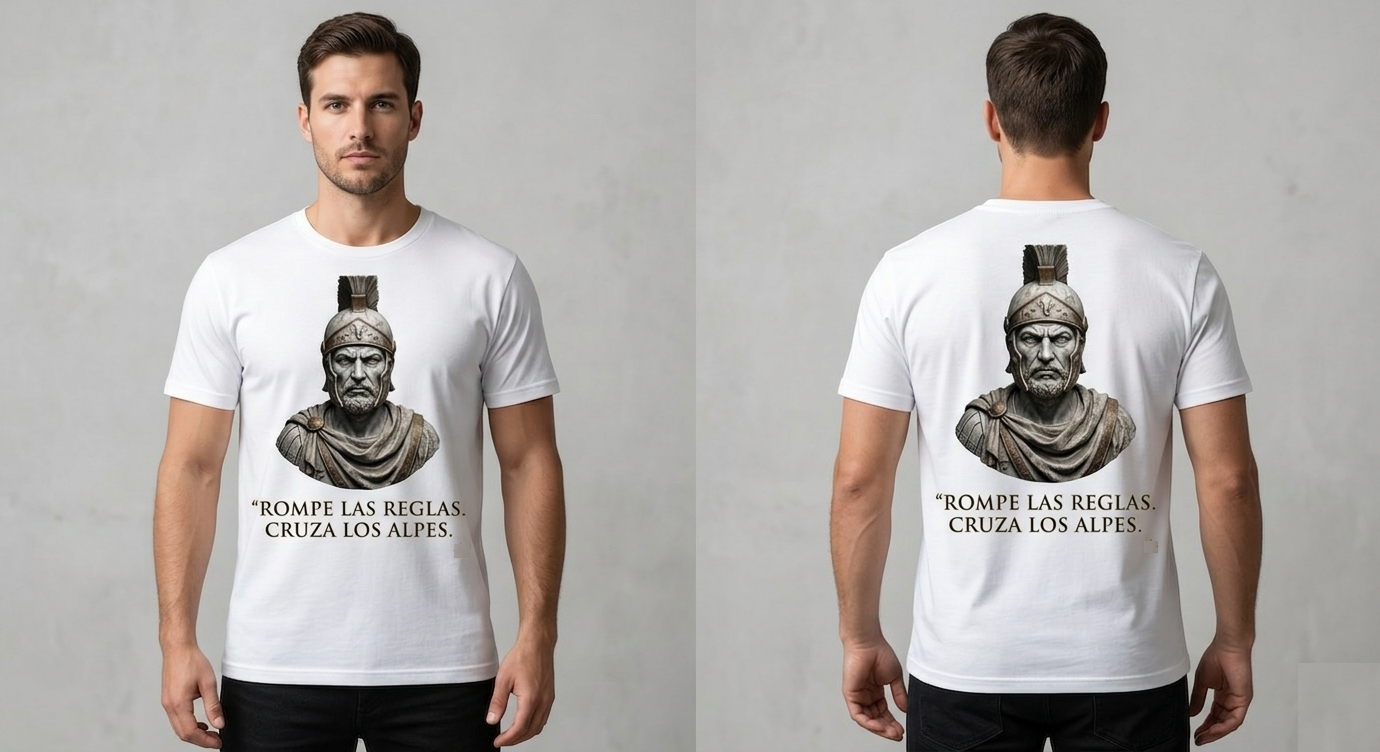 Playera “Conquistadores del Mundo Antiguo” – Edición Anibal Barca