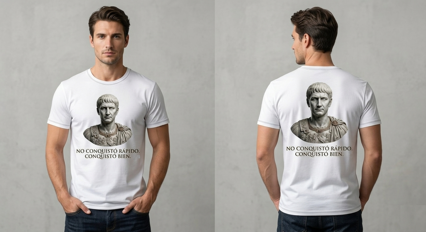 Playera “Conquistadores del Mundo Antiguo” – Edición Trajano